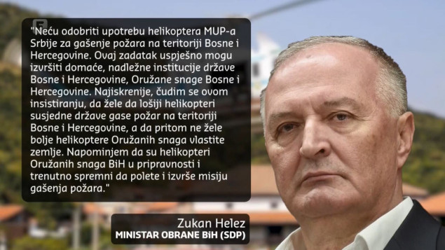 Helez: Neću odobriti upotrebu helikoptera MUP-a Srbije