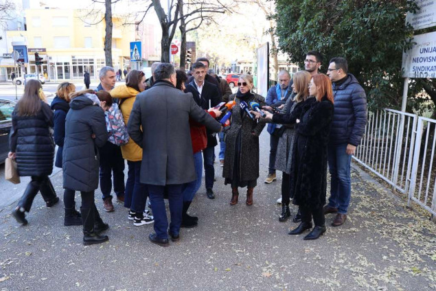 Dvosatni štrajk upozorenja i prosvjedna šetnja Sindikata korisnika proračuna HNK-a
