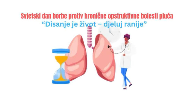 Svjetski dan HOBP - Rano otkrivanje bolesti usporava oštećenje plućne funkcije