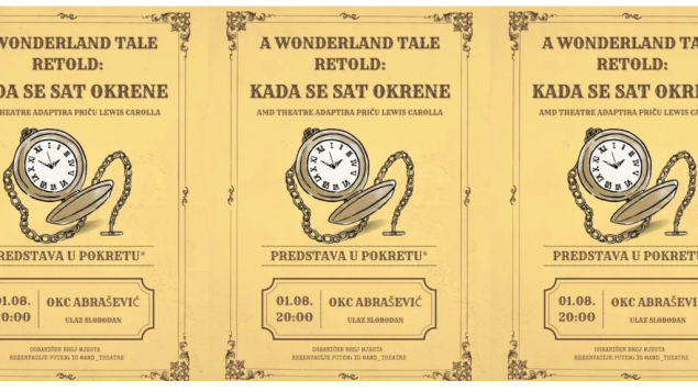 Sutra u Mostaru premijera predstave ‘A Wonderland Tale Retold: Kad se sat okrene’