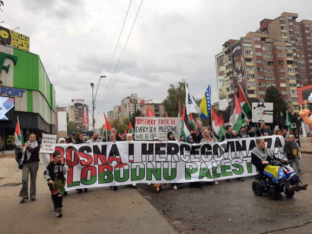 Šetnja za Palestinu u Zenici - 'Primirje je početak, sloboda je cilj'