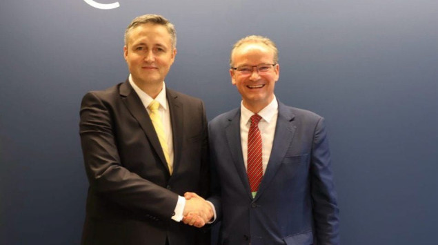 Bećirović razgovarao s Krichbaumom o Dodikovom govoru mržnje koji podsjeća na najmračnije periode evropske historije