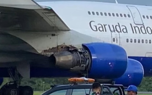 Indonežanski avion prinudno sletio nakon što mu se zapalio motor