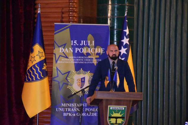 Isak na svečanosti povodom obilježavanja 15. jula - Dana policije BPK Goražde