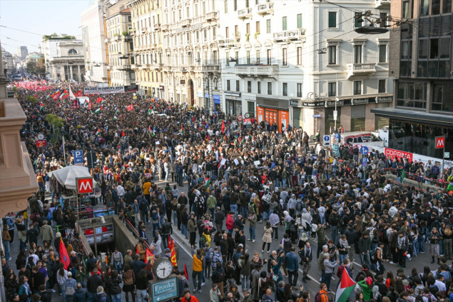 Italija paralizirana generalnim štrajkom u znak solidarnosti s flotilom za Gazu