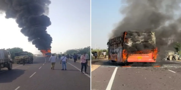 U autobusu u Indiji izbio požar, 20 osoba nastradalo