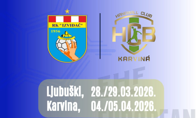 RK Izviđač protiv češke Karvine u četvrtfinalu EHF kupa