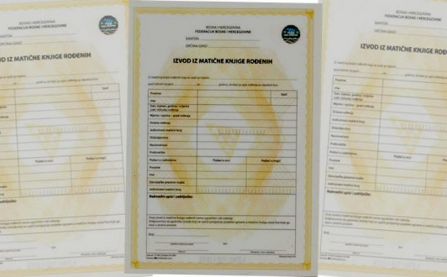 Grad Mostar: Pri kraju zalihe izvoda iz matične knjige rođenih