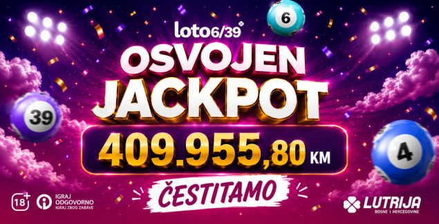 30 godina igrao iste brojeve: Penzioner iz Tuzle naplatio jackpot od skoro 410.000 KM