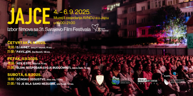 Izbor filmova iz programa 31. Sarajevo Film Festivala u Jajcu