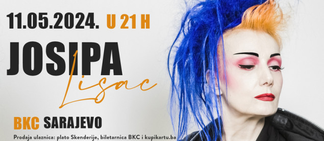 U prodaji posljednih 50 ulaznica za sutrašnji koncert Josipe Lisac u Sarajevu