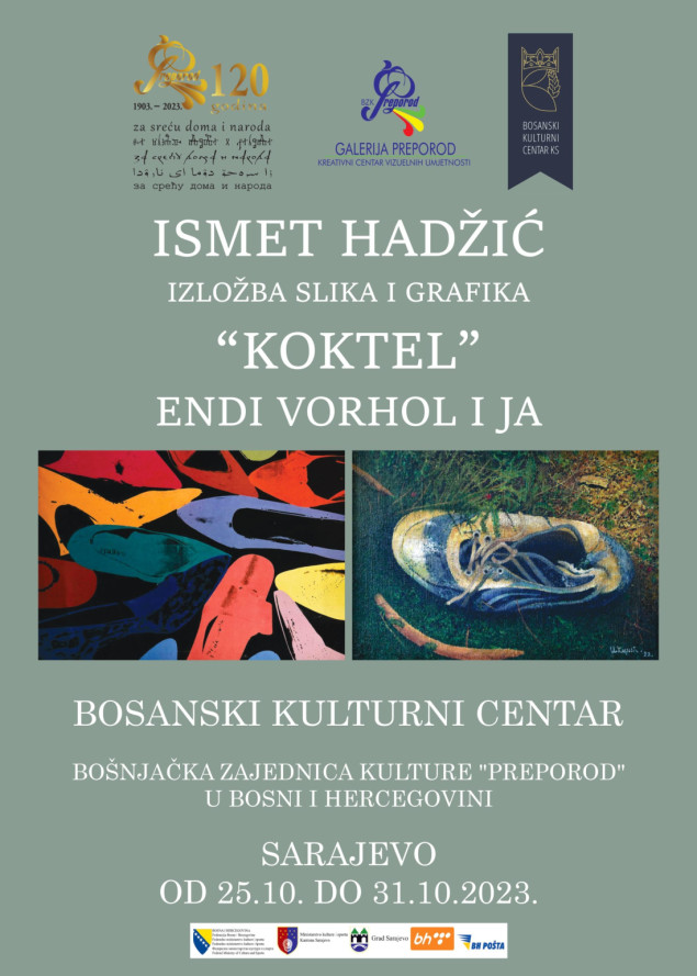 U susret izložbi slika i grafika "Koktel" Endi Vorhol i ja, autora Ismeta Hadžića