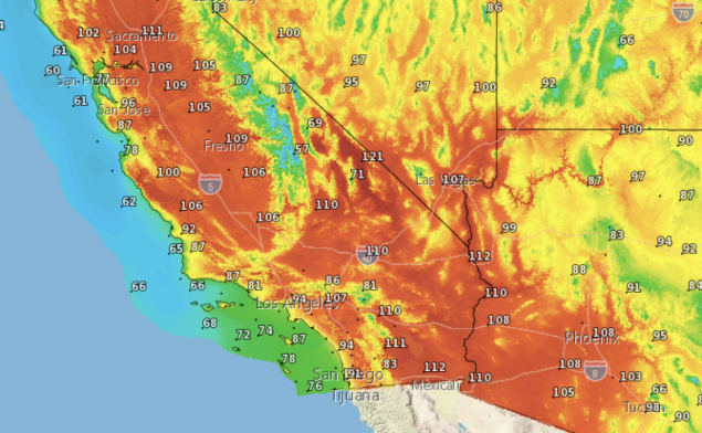 Kalifornija očekuje temperature do 46 stepeni Celzijusa