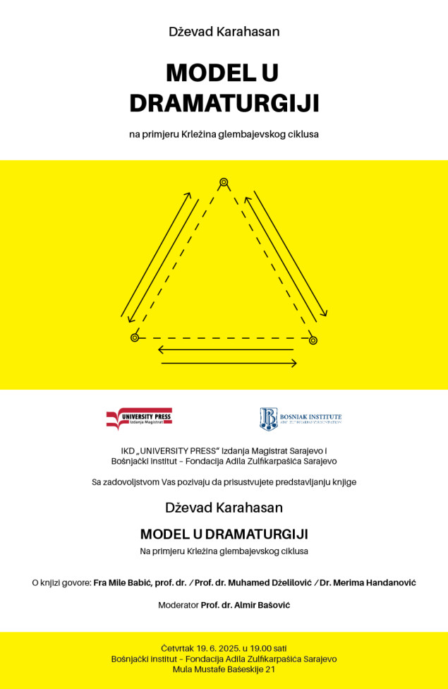 U četvrtak promocija knjige akademika Dževada Karahasana "Model u dramaturgiji na primejru Krležina glembajevskog ciklusa"