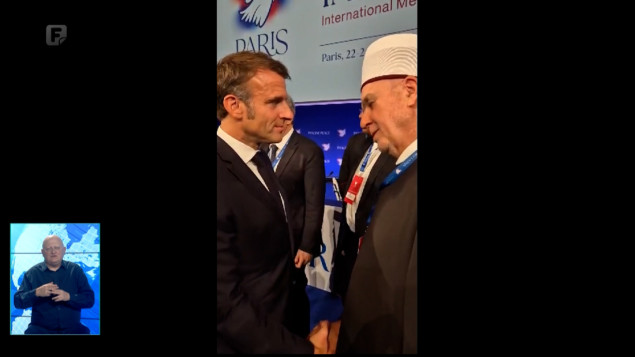 Kavazović na Mirovnom forumu u Parizu, razgovarao s Macronom