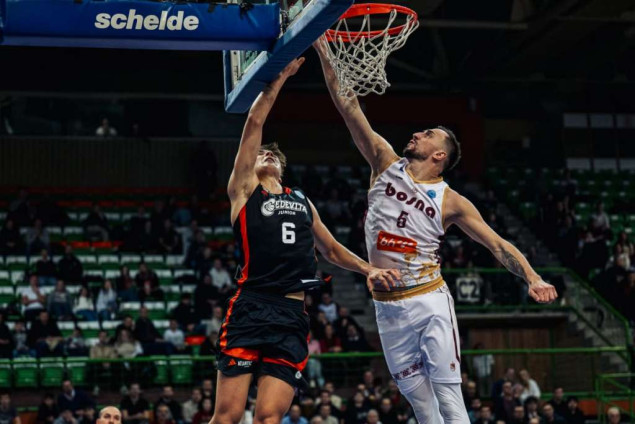 Evropa kup: Košarkaši Bosne u neizvjesnoj završnici savladali ekipu Cedevita Junior