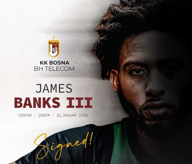 James Banks III novo pojačanje KK Bosna BH Telecom
