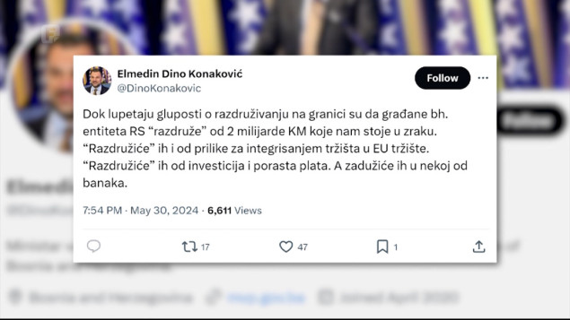 Konaković o razdruživanju: Razdružiće ih od investicija i porasta plata, a zadužiće ih u nekoj od banaka