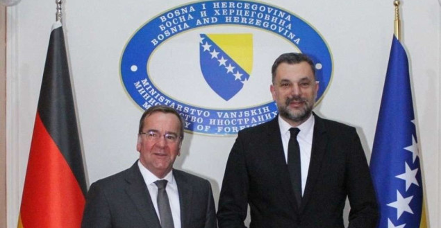 Konaković - Pistorius: Nastavak podrške BiH i njenom odbrambenom sektoru