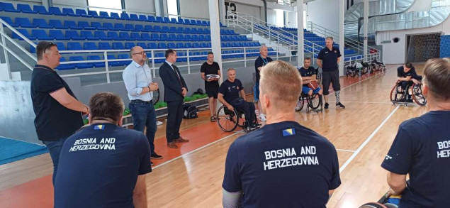 Hušić i Sedić dočekali bh. reprezentaciju u košarci u kolicima