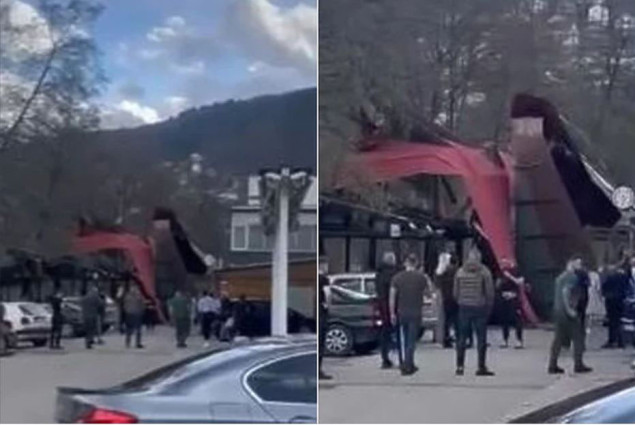 Olujni vjetar u BiH: Požar u Vlasenici, oboren krov hotela u Foči