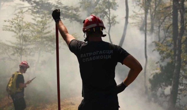 Požar u Deliblatskoj pješčari bez većih žarišta, ali još nije potpuno ugašen