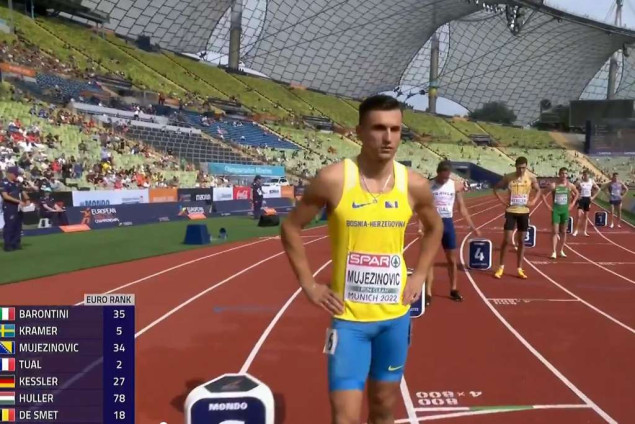 Mujezinović osvojio bronzanu medalju u trci na 800 m na Balkanijadi u Volosu
