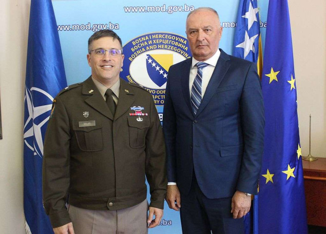 Helez sa komandantom NATO Štaba Sarajevo: MOBiH uskoro završava svoj dio Programa reformi 2025