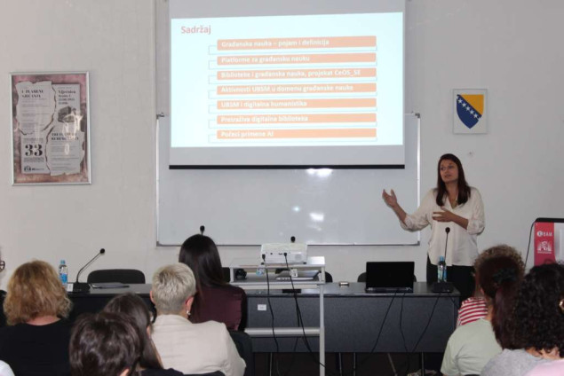 NUB BiH - Održana radionica 'Građanska nauka i digitalna humanistika u akademskim bibliotekama'