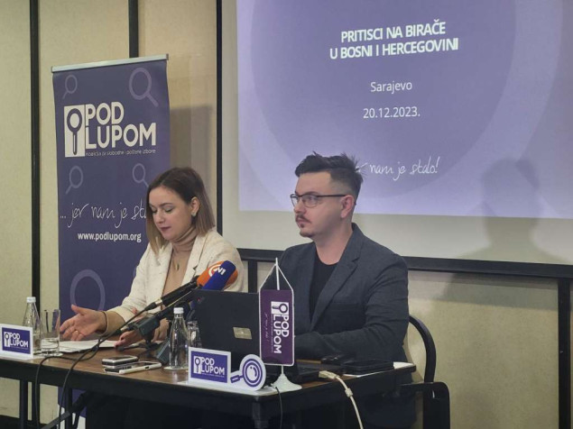 Koalicija ''Pod lupom'' predstavila izvještaj o rezultatima istraživanja o pritiscima na birače u BiH