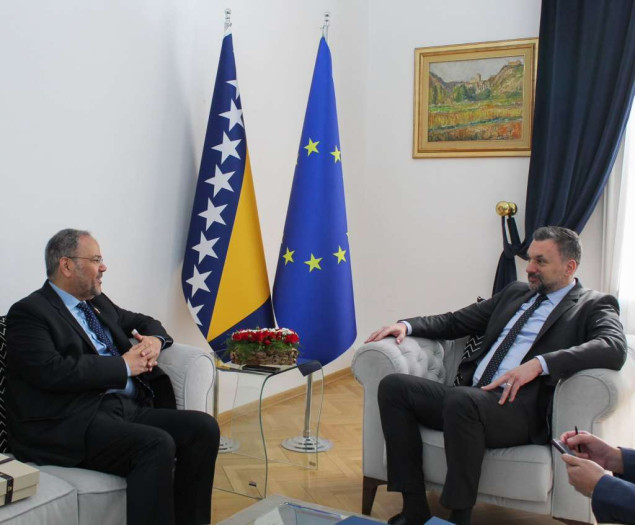 Ministar Konaković primio u nastupnu posjetu ambasadora Kraljevine Bahreini za BiH
