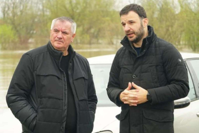 Višković obišao poplavljena područja u Prijedoru