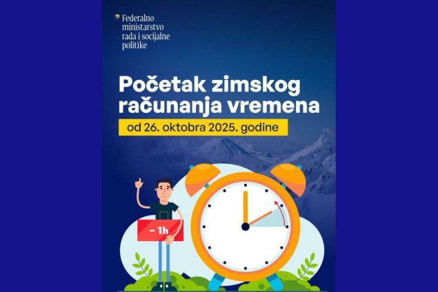 Zimsko računanje vremena počelo noćas: kazaljke pomjerene sat unazad