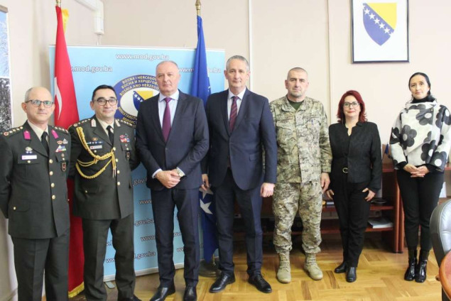 Nastupno-oproštajna posjeta vojnih atašea Republike Turske u Bosni i Hercegovini