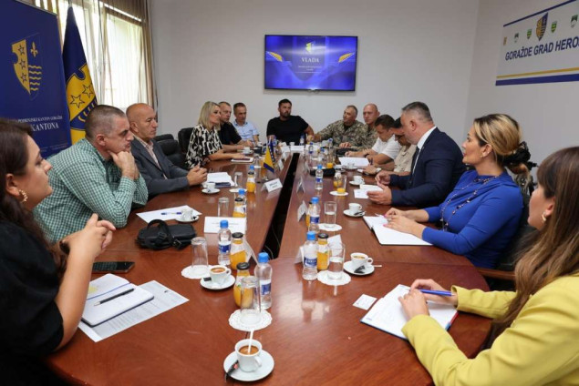 Predstavnici Ministarstva odbrane BiH i civilnih struktura u BPK Goražde razgovarali o saradnji