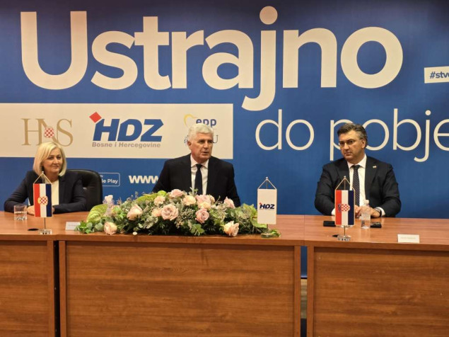 Počela sjednica Predsjedništva HDZ-a BiH, stigao i Plenković