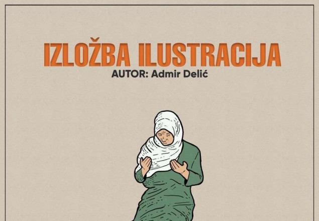 Izložba ilustracija o genocidu u Srebrenici u Kulturnom centru Mostar Sjever