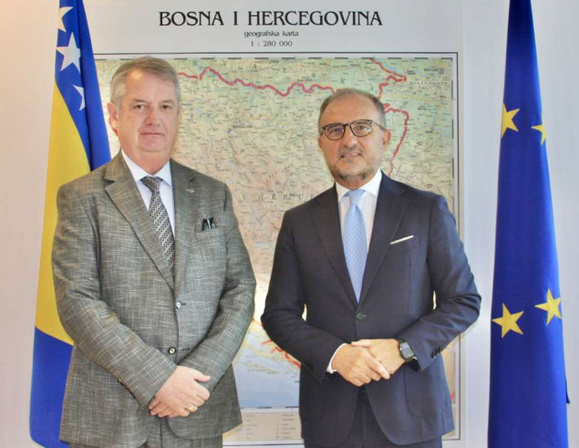 Soreca s novim ambasadorom Albanije u BiH razgovarao o saradnji i evropskim integracijama