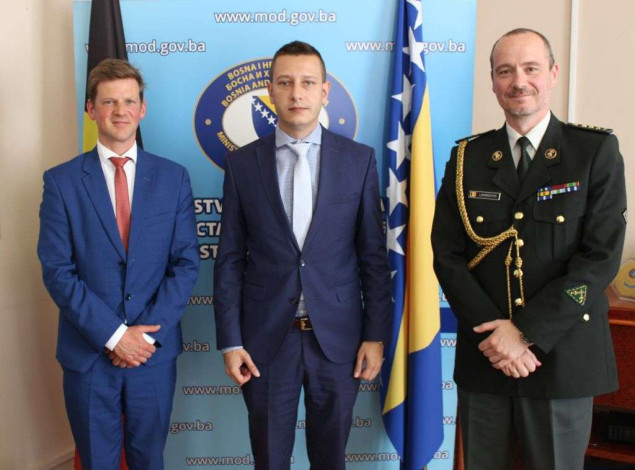 Goganović i Sturtewagen o mogućnosti razvoja bilateralne vojne suradnje BiH i Belgije