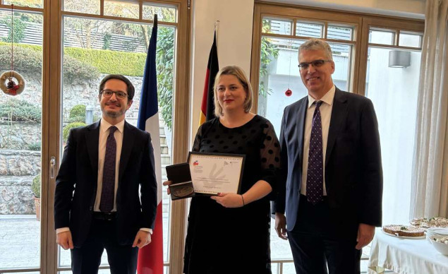 Kristina Ljevak-Bajramović nagrađena francusko-njemačkom nagradom za ljudska prava i vladavinu prava