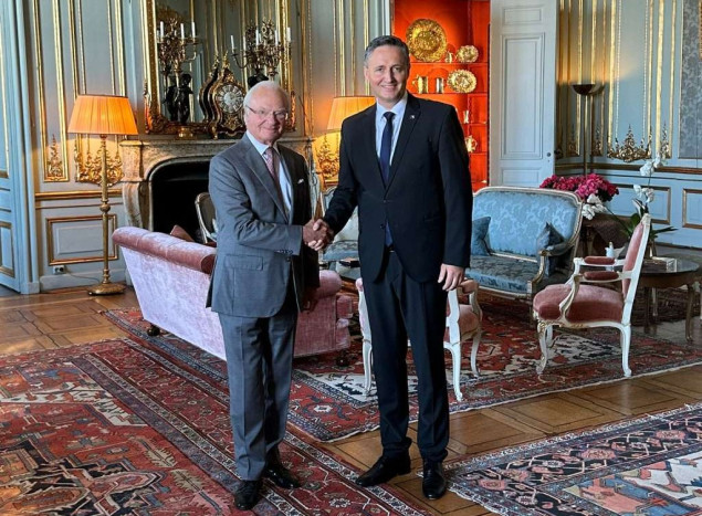 Kralj Švedske Carl XVI Gustaf primio u audijenciju predsjedavajućeg Predsjedništva BiH Denisa Bećirovića