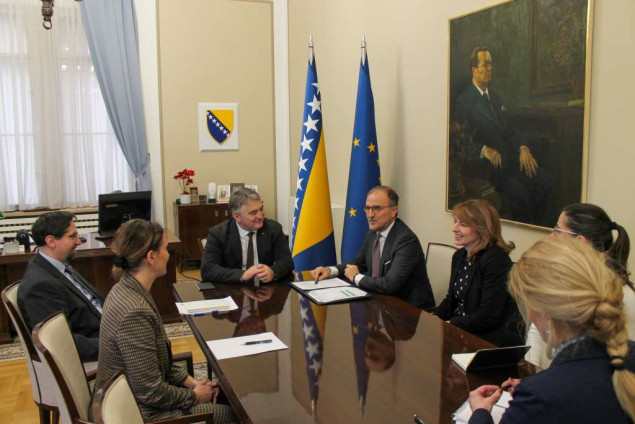 Komšić i Soreca razgovarali o napretku BiH u procesu evropskih integracija