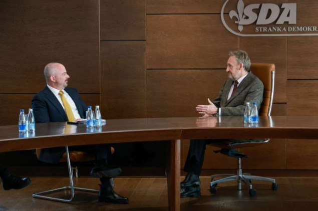 John Ginkel sa Izetbegovićem o ulozi Parlamenta FBiH u projektu Južna interkonekcija