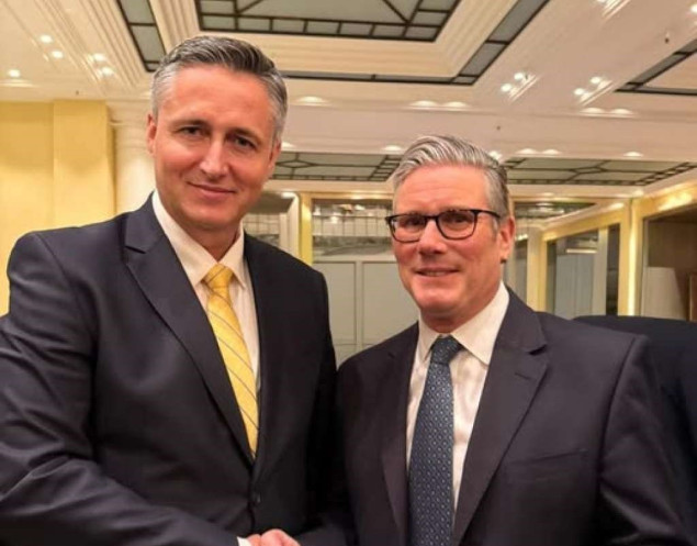 Bećirović razgovarao s premijerom Ujedinjenog Kraljevstva Keirom Starmerom