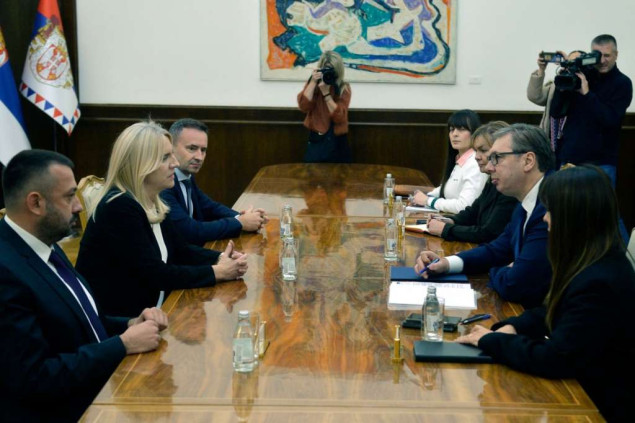 Cvijanović se sastala s Vučićem u Beogradu