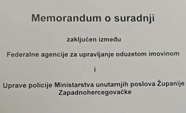 Neum: Potpisan memorandum o jačanju suradnje u oduzimanju nezakonite imovine u FBiH