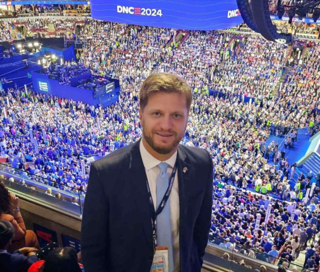 Čengić na Nacionalnoj konvenciji Demokratske stranke u Čikagu