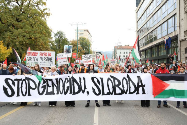 Građani Sarajeva na protestima za slobodnu Palestinu, pozvali na prekid saradnje s Izraelom