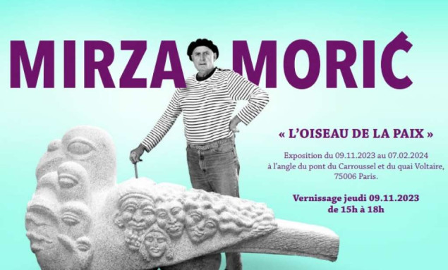 Predstavljanje skulpture "Ptica mira" Mirze Morića sutra u Parizu