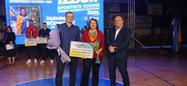 Jasminka Pečenković najbolja sportistkinja USK za 2025. godinu